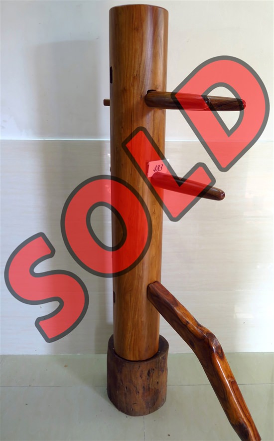 Buick Yip - Temple Pillar Wood Wing Chun Wooden Dummy -  Mook Yan Jong 483