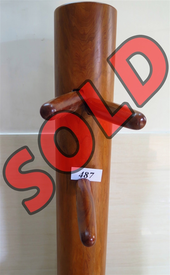 Buick Yip - Temple Pillar Wood Wing Chun Wooden Dummy -  Mook Yan Jong 487