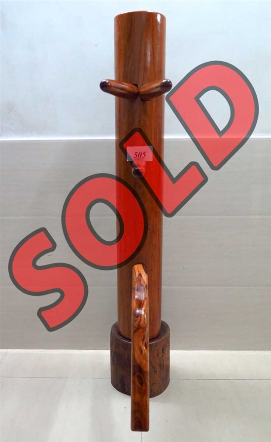 Buick Yip - Temple Pillar Wood Wing Chun Wooden Dummy -  Mook Yan Jong 505