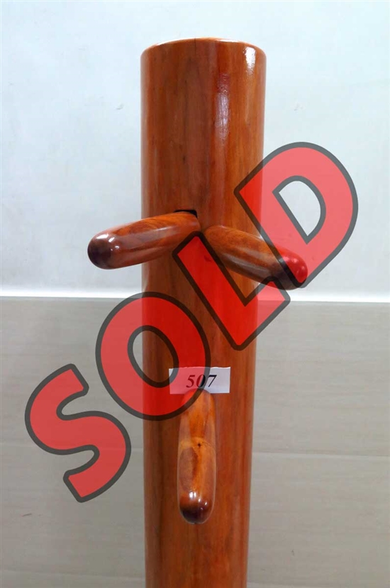 Buick Yip - Temple Pillar Wood Wing Chun Wooden Dummy -  Mook Yan Jong 507