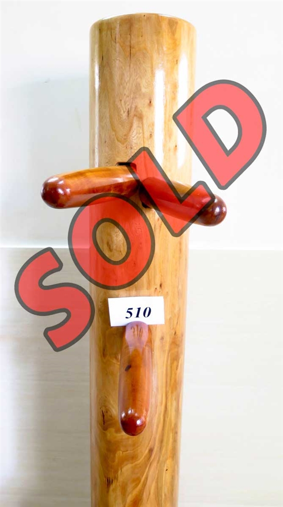 Buick Yip - Temple Pillar Wood Wing Chun Wooden Dummy -  Mook Yan Jong 510