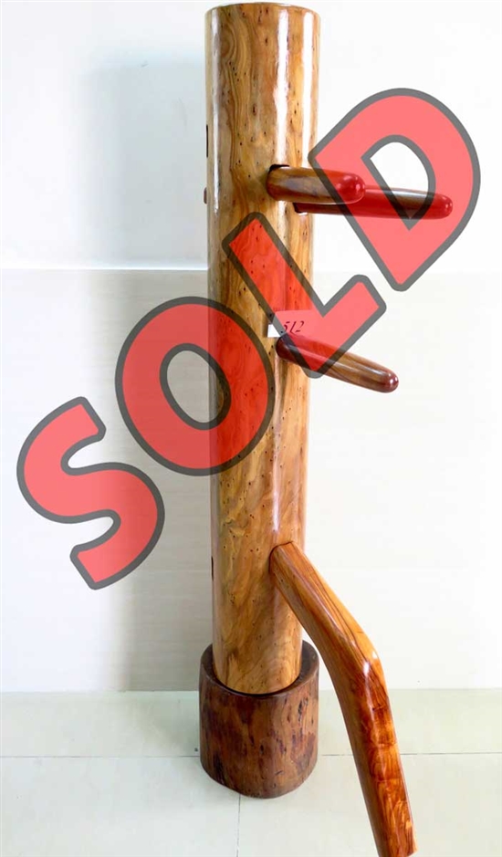 Buick Yip - Temple Pillar Wood Wing Chun Wooden Dummy -  Mook Yan Jong 512