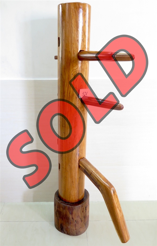 Buick Yip - Temple Pillar Wood Wing Chun Wooden Dummy -  Mook Yan Jong 524
