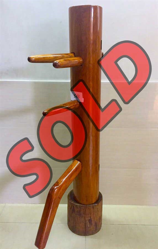 Buick Yip - Temple Pillar Wood Wing Chun Wooden Dummy -  Mook Yan Jong 543