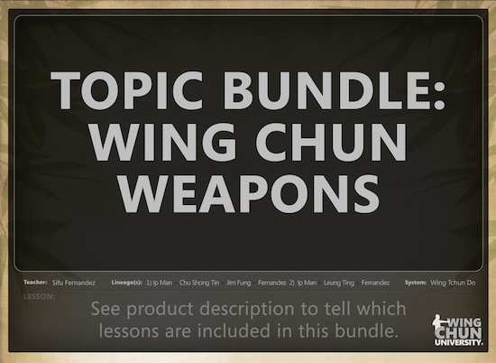 Sifu Fernandez - Wing Chun University Bundle - The WingTchunDo System Weapons