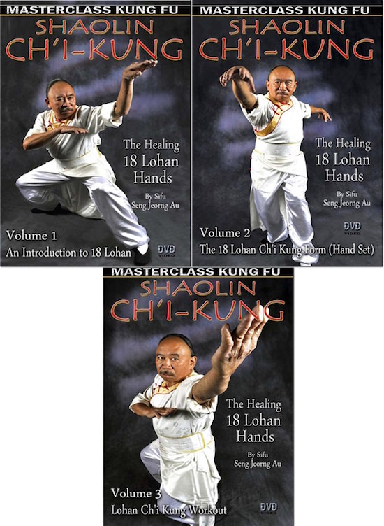 Bundle - Seng Jeorng Au - Ch'i Kung (The Healing 18 Lohan Hands) 3 DVD Set