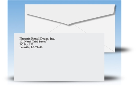 6-3/4 envelopes printed 1 color black