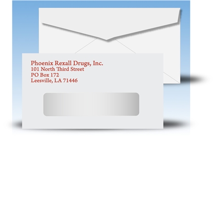 # 6-3/4 Window Envelopes, 1 PMS color print, 11020PMS