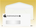 # 10 Window Envelopes with latex self seal, 1 color print (Black), # 11040P-SS