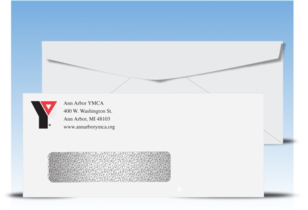 #10 Window Envelope with inside security tint printed any 2 colors