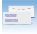 Check Envelopes 8-5/8" Double Window Envelope - Regular Gum Seal, # 12010