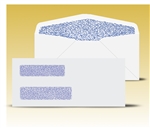 Check Envelopes 8-5/8" Double Window Envelope - Self Seal Gum, # 12010-SS