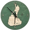 Block Island Real Wood Decorative Clock