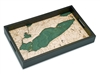 Lake Erie Nautical Real Wood Map Decorative Serving Tray