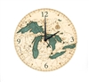 3D Great Lakes Real Wood Decorative Clock