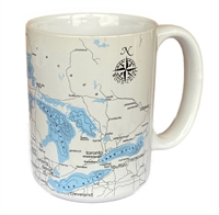 Great lakes  Map Coffee Mug