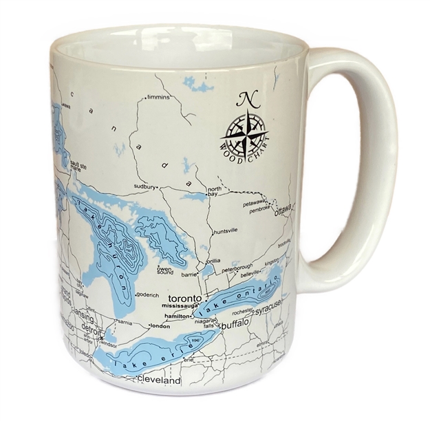 Great lakes  Map Coffee Mug