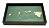 Hawaiian Islands Nautical Real Wood Map Decorative Serving Tray
