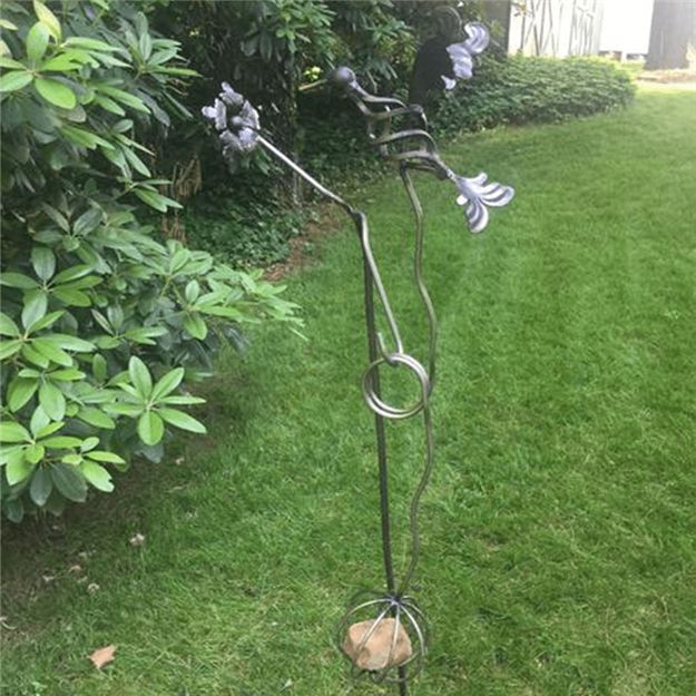 Hummingbird Swing Kinetic Garden Sculpture