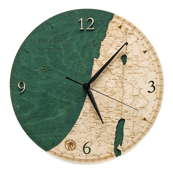 Holy Land Real Wood Decorative Clock