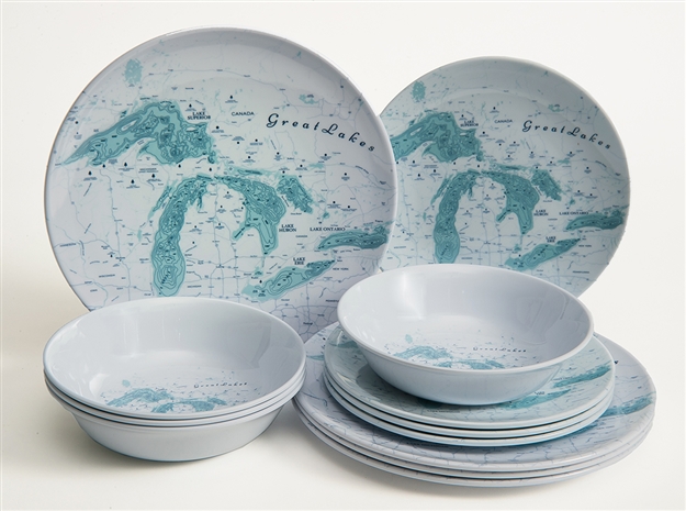 Great Lakes Melamine 12 Piece Dish Set