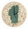 3D Lake Tahoe Real Wood Decorative Clock