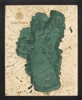 Lake Tahoe Nautical Topographic Art: Bathymetric Real Wood Decorative Chart