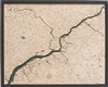 Philadelphia Topographic Art:  Real Wood Decorative Map