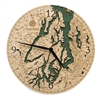Puget Sound Real Wood Decorative Clock