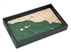 Santa Barbara Nautical Real Wood Map Decorative Serving Tray