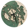 3D San Juan Islands Real Wood Decorative Clock