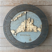 Martha's Vineyard Real Wood Decorative tide Clock