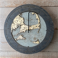 Cape Cod Real Wood Decorative tide Clock