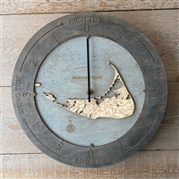 Hilton Head Real Wood Decorative tide Clock