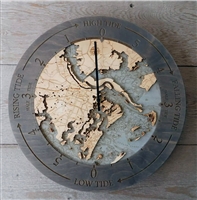 Savannah Real Wood Decorative tide Clock