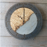 South Carolina Coast Real Wood Decorative tide Clock