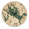 Lake Winnipesaukee Real Wood Decorative Clock