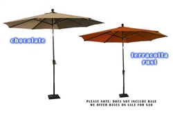 Deluxe Market Umbrella - Oversized 8' with Tilt function
