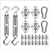 Square / Rectangle Sail Shade Hardware Kit - Stainless Steel