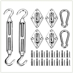 Square / Rectangle Sail Shade Hardware Kit - Stainless Steel