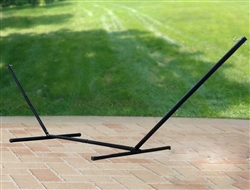 Steel Triple Beam Hammock Stand - Black