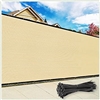 Fence Screen Privacy Screen 3' x 25' - Commercial Grade 170 GSM - Heavy Duty - Cable Zip Ties Included