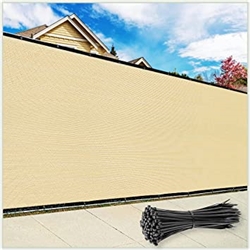 Fence Screen Privacy Screen 3' x 25' - Commercial Grade 170 GSM - Heavy Duty - Cable Zip Ties Included