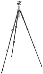 Manfrotto Bogen 293 Aluminum 3 Section (Black) Tripod with (Quick Release) Ball Head