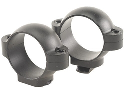 BURRIS Standard Solid Steel Rings (Dovetail front, Windage Adjustable Rear) Matte Low 1 inch