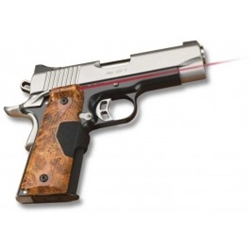 CRIMSON TRACE Lasergrip 1911 Full Size Pro-Custom Burlwood Finish (Government & Commander) Front Activation