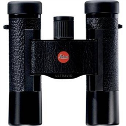 LEICA 10x25mm BL Black Ultravid Binocular Leather with Brown Case