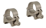 LEUPOLD Quick Release Weaver Style 1-inch, Low, Silver Rings