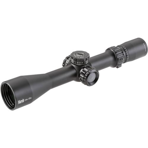 March Optics 2.5-25 x 42mm Tactical Knob, Illuminated MTR-3