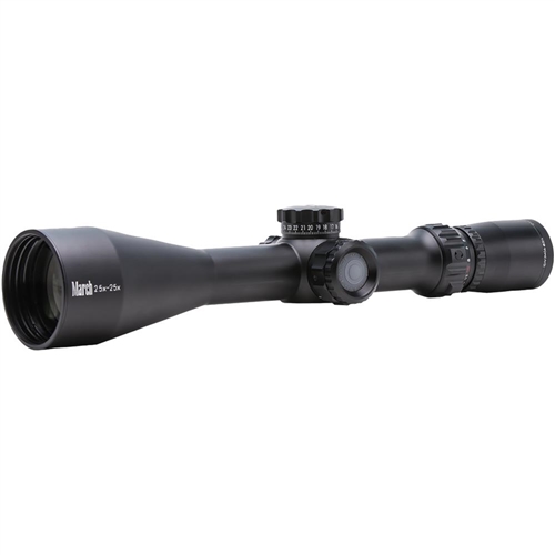 March Optics 2.5-25 x 42mm Tactical Knob, Illuminated MTR-1